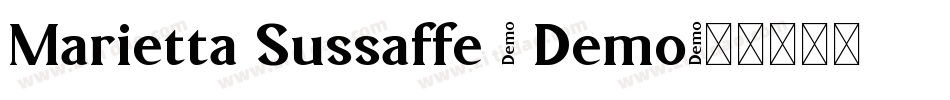 Marietta Sussaffe - Demo字体转换